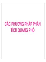 các phương pháp phân tích quang phổ