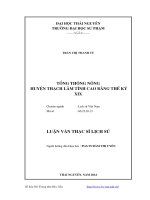 tổng thông nông huyện thạch lâm tỉnh cao bằng thế kỷ xix