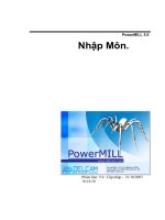 Tài liệu nhập môn power mill