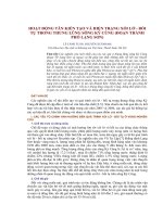 HOẠT ĐỘNG tân KIẾN tạo và HIỆN TRẠNG xói lở   bồi tụ TRONG THUNG LŨNG SÔNG kỳ CÙNG (đoạn THÀNH PHỐ LẠNG sơn)