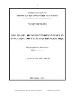 Méo tín hiệu trong truyền dẫn vô tuyến số dung lượng lớn và các biện pháp khắc phục