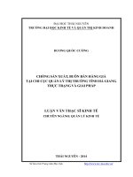 chống sản xuất, buôn bán hàng giả tại chi cục quản lý thị trường tỉnh hà giang thực trạng và giải pháp