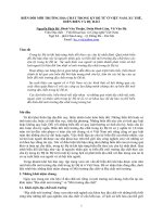 BIẾN đổi môi TRƯỜNG địa CHẤT TRONG kỷ đệ tứ ở VIỆT NAM  XU THẾ, DIỄN BIẾN và dự báo