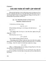 các bài toán thiết lập phương trình hàm