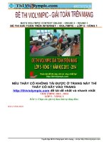 Đề thi và cách giải violympic lớp 5