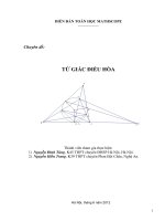 chuyên đề tứ giác điều hòa