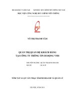 quản trị quan hệ khách hàng