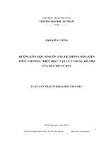 hướng dẫn học sinh ôn tập, hệ thống hóa kiến thức chương điện học vật lý 9 với sự hỗ trợ của bản đồ tư duy