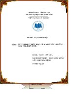 TƯ TƯỞNG TRIẾT HỌC CỦA ARIXTỐT GIÁ TRỊ VÀ HẠN CHẾ