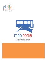 Tổng quan Phần mềm quản lý bán vé xe khách Mobihome  Piclife