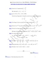 Bài tập khai triển nhị thức Newton