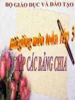 bài giảng toán 3 chương 1 bài 6 ôn tập bảng chia