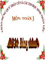 bài giảng toán 3 chương 2 bài 24 bảng nhân 9