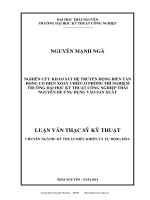 nghiên cứu khảo sát hệ truyền động biến tần động cơ xoay chiều ở phòng thí nghiệm trường đại học kỹ thuật công nghiệp thái nguyên để ứng dụng vào sản xuất