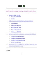 phương pháp dạy học sinh học ở trường phổ thông