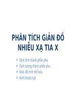 phân tích giãn đồ nhiễu xạ tia x