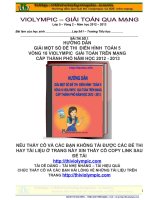 Hướng dẫn giải các bài tập toán thi violympic