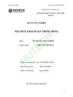 luận văn thiết kế nội thất khách sạn trống đồng