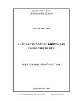khảo sát từ ngữ chỉ không gian trong thơ tố hữu