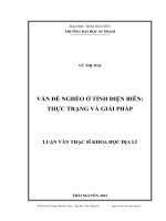 vấn đề nghèo ở tỉnh điện biên thực trạng và giải pháp