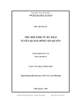 thu hồi xeri từ bã thải tuyển quặng đồng sin quyền