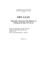 TRIẾT HỌC PHÉP BIỆN CHỨNG DUY TÂM HEGEL, NHỮNG GIÁ TRỊ VÀ HẠN CHẾ