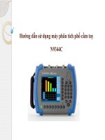 hướng dẫn sử dụng máy phân tích phổ cầm tay n9344c