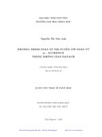 Phương trình toán tử phi tuyến với toán tử m Accretive trong không gian banach