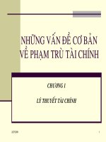 bài giảng tctt chương 1 lý thuyết tài chính