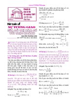 Tương giao của 2 đồ thị hàm số