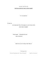 xác định độ cứng vững động của máy phay đứng bằng thực nghiệm