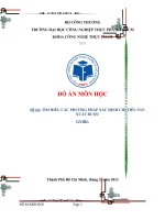 đồ án môn học tìm hiểu các phương pháp xác định chỉ tiêu sản xuất rượu