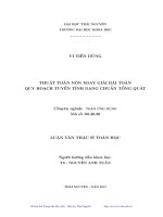 Thuật toán nón xoay giải bài toán quy hoạch tuyến tính dạng chuẩn tổng quát