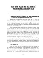 Đặc điểm thạch địa hóa một số  thành tạo magma việt nam