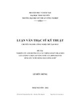 nghiên cứu ảnh hưởng của các thông số kỹ thuật đến lưu lượng và độ cao nâng nước của bơm xoắn ốc dùng sức nước dòng chảy sông suối