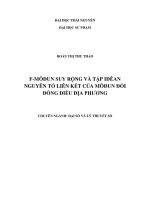 f-môđun suy rộng và tập iđêan nguyên tố liên kết của môđun đối đồng điều địa phương