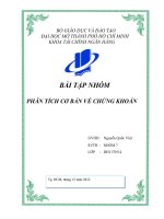 phân tích cơ bản về chứng khoán