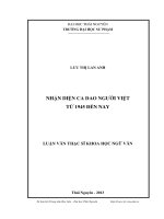 nhận diện ca dao người việt từ 1945 đến nay