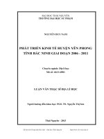 phát triển kinh tế huyện yên phong, tỉnh bắc ninh giai đoạn 2006-2011