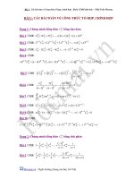 Bài tập tổ hợp, chỉnh hợp