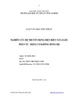 nghiên cứu hệ truyền động điện biến tần 4 góc phần tư - động cơ không đồng bộ
