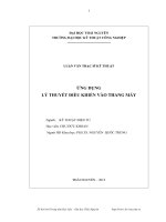 ứng dụng lý thuyết điều khiển vào thang máy