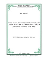 đổi mới phương pháp dạy học chương động lực học hệ chất điểm và động lực học vật rắn - vật lí đại cương theo hướng gắn với kỹ thuật