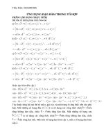 Nhị thức newton  các dạng bài tập cơ bản tới nâng cao