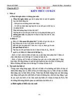 Lý thuyết  bài tập xác suất