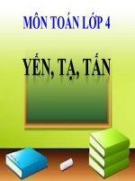 bài giảng toán 4 chương 1 bài 10 yến, tạ, tấn