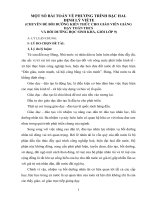 một số bài toán về phương trình bậc hai định lý viéte