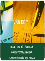 Thanh tra , xử lý vi phạm luật đất đai, khiếu nại tố cáo lĩnh vực đất đai