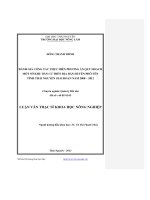 đánh giá công tác thực hiện phương án quy hoạch một số khu dân cư trên địa bàn huyện phổ yên, thái nguyên giai đoạn năm 2008 - 2012
