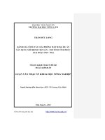 đánh giá công tác giải phóng mặt bằng dự án xây dựng mới bệnh viện sản - nhi tỉnh vĩnh phúc giai đoạn 2010 - 2012